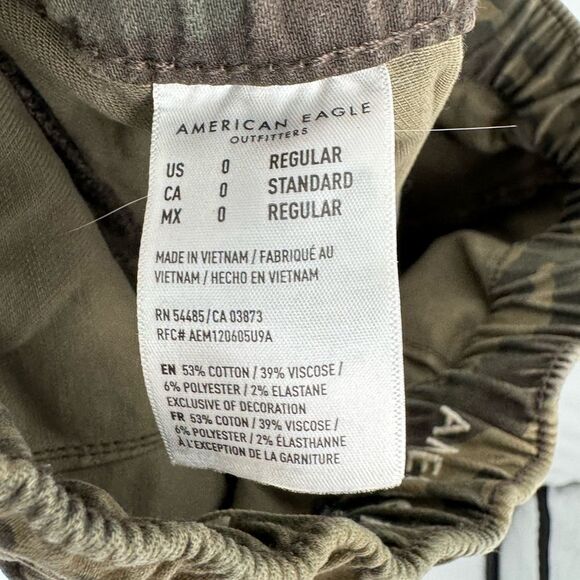American Eagle Next Level Stretch Jegging Jogger Pants Size 0 Camo Print Stretch - Picture 9 of 10